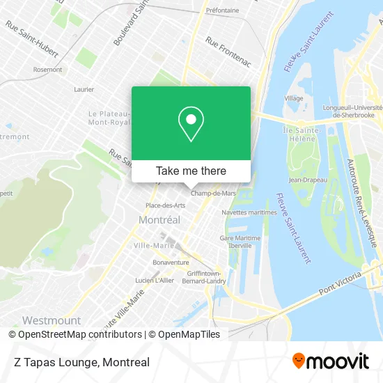 Z Tapas Lounge map