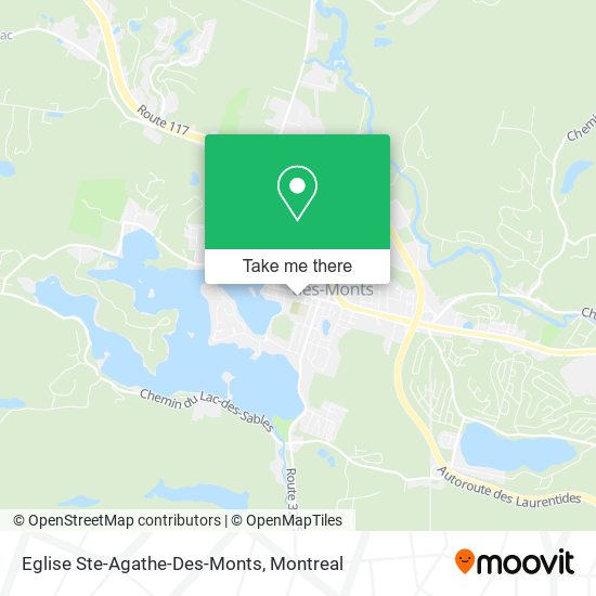 Eglise Ste-Agathe-Des-Monts map