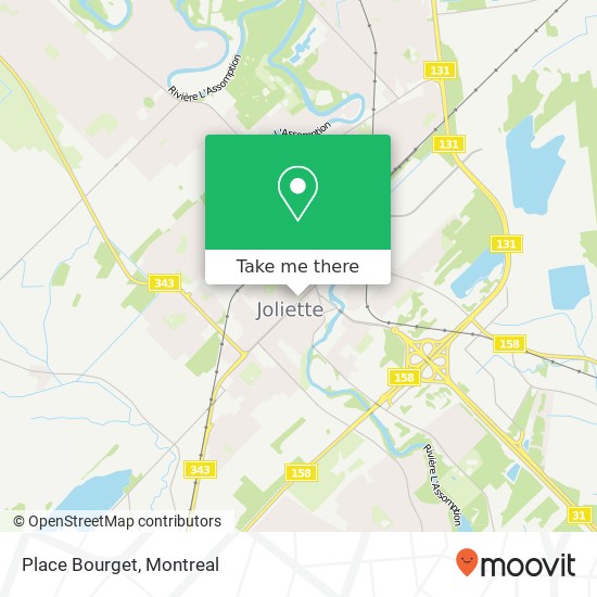 Place Bourget map