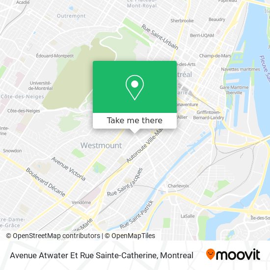 Avenue Atwater Et Rue Sainte-Catherine map
