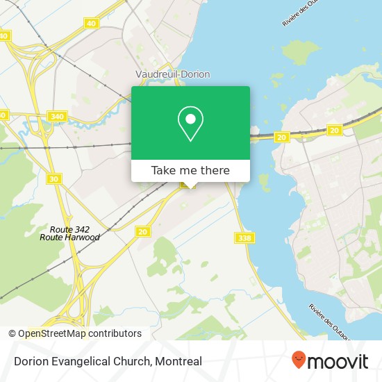 Dorion Evangelical Church map