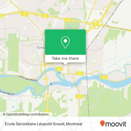 École Secondaire Léopold-Gravel map