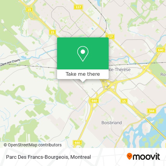 Parc Des Francs-Bourgeois map