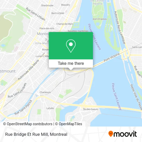 Rue Bridge Et Rue Mill map