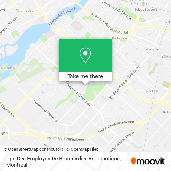 Cpe Des Employés De Bombardier Aéronautique map