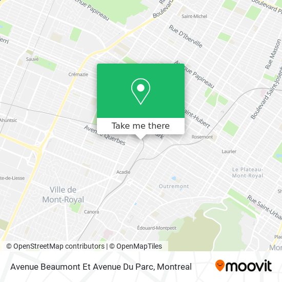 Avenue Beaumont Et Avenue Du Parc map