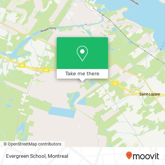 Evergreen School map