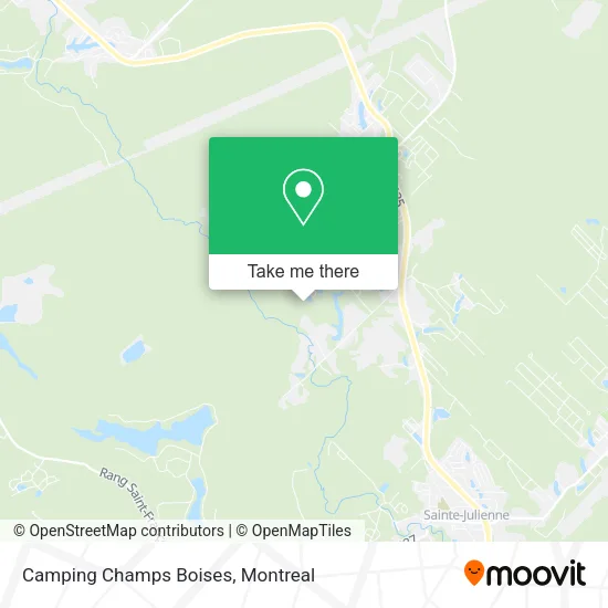 Camping Champs Boises map