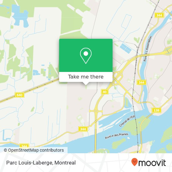Parc Louis-Laberge map