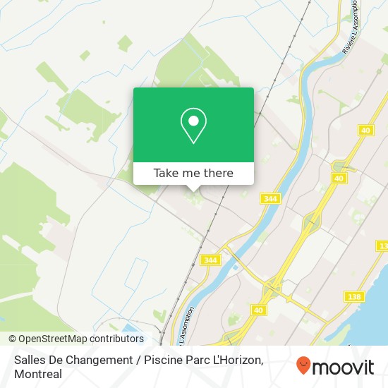 Salles De Changement / Piscine Parc L'Horizon map