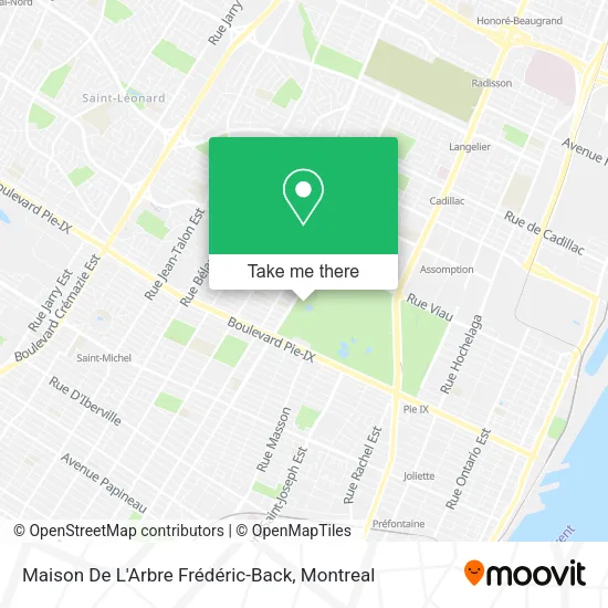 Maison De L'Arbre Frédéric-Back map