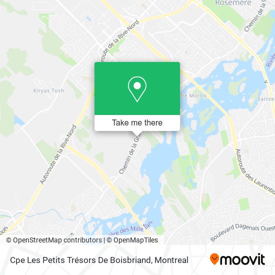 Cpe Les Petits Trésors De Boisbriand map