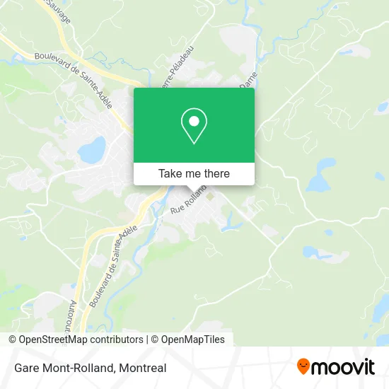 Gare Mont-Rolland map