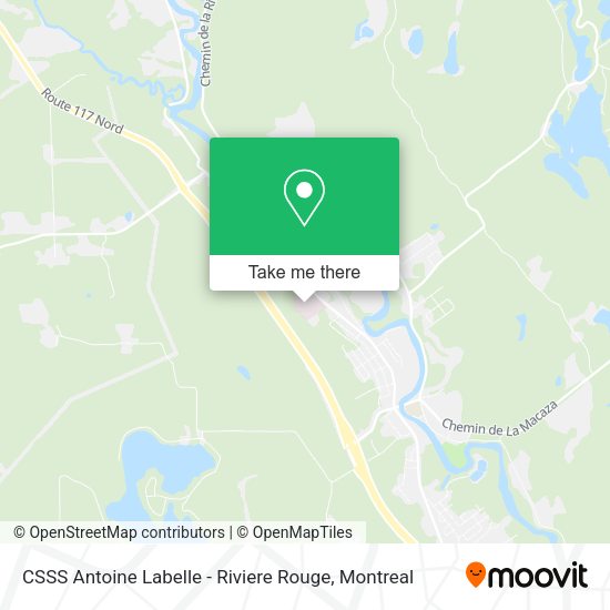 CSSS Antoine Labelle - Riviere Rouge map