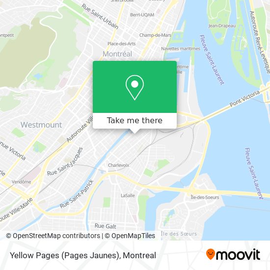 Yellow Pages (Pages Jaunes) map