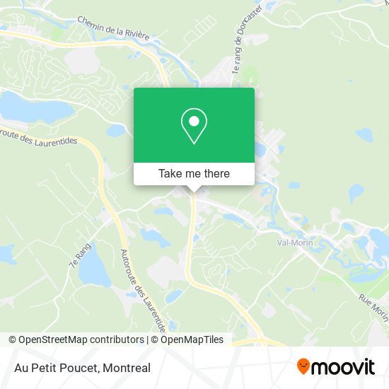 Au Petit Poucet map