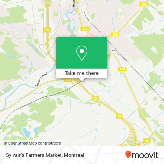 Sylvain's Farmers Market map