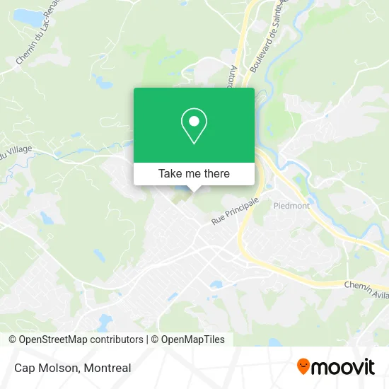 Cap Molson map