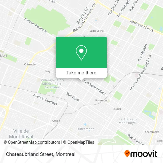 Chateaubriand Street map