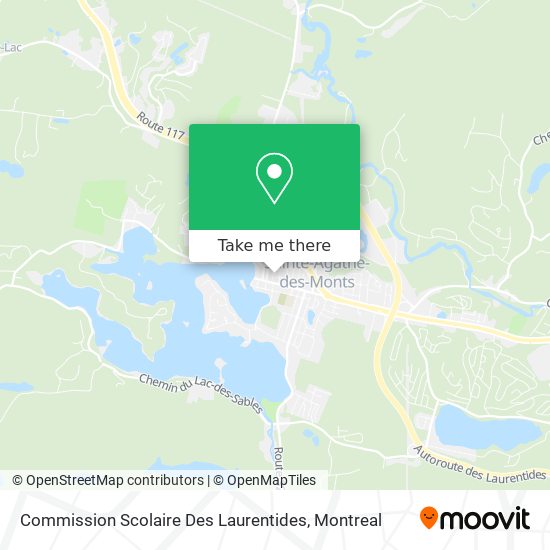 Commission Scolaire Des Laurentides map