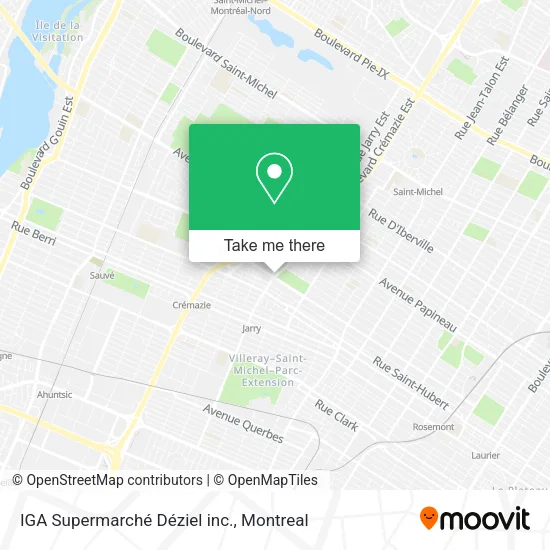 IGA Supermarché Déziel inc. map
