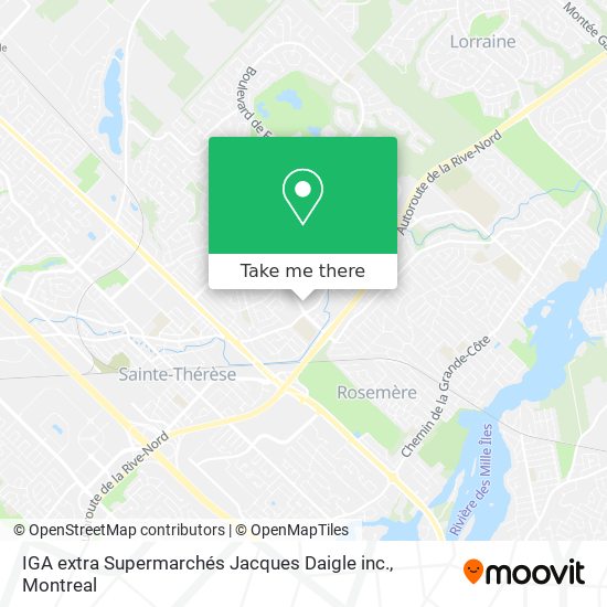 IGA extra Supermarchés Jacques Daigle inc. map