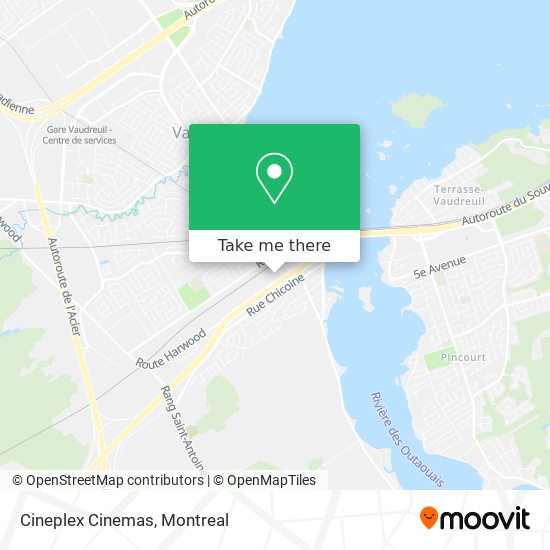 Cineplex Cinemas map