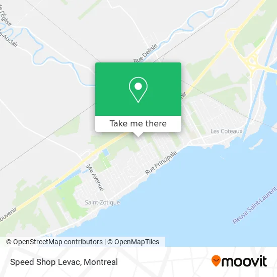 Speed Shop Levac map