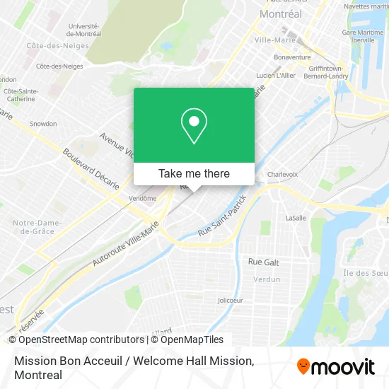 Mission Bon Acceuil / Welcome Hall Mission map
