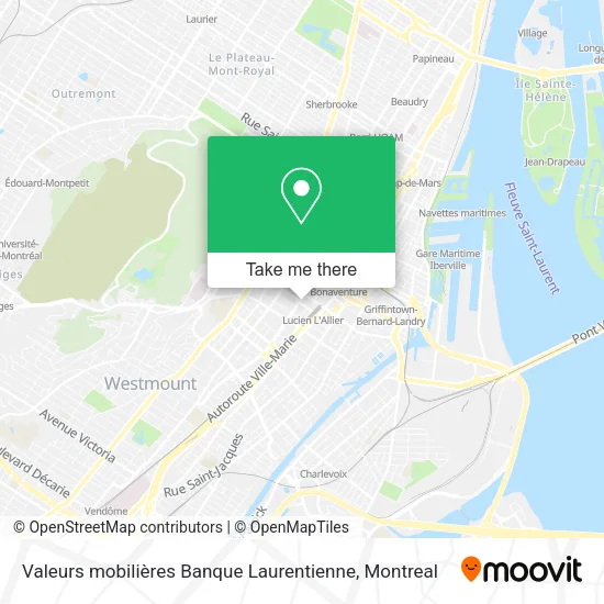 Valeurs mobilières Banque Laurentienne map