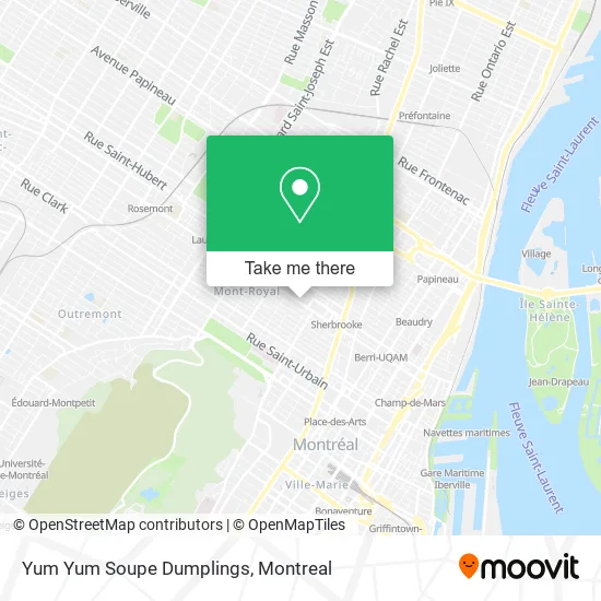 Yum Yum Soupe Dumplings map