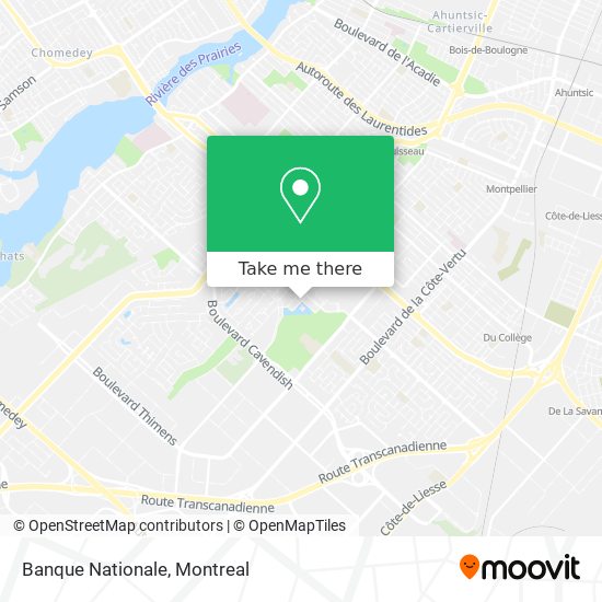 Banque Nationale map