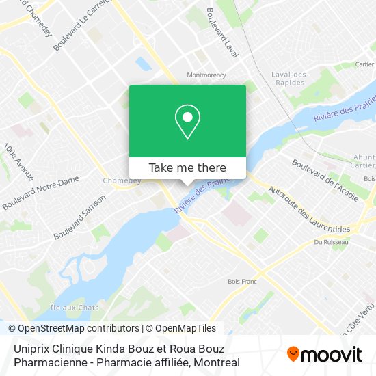 How To Get To Uniprix Clinique Kinda Bouz Et Roua Bouz Pharmacienne Pharmacie Affiliee In Montreal By Bus Or Metro