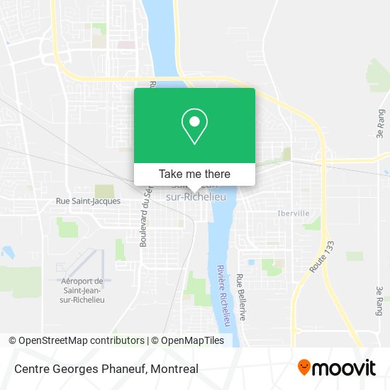 Centre Georges Phaneuf map