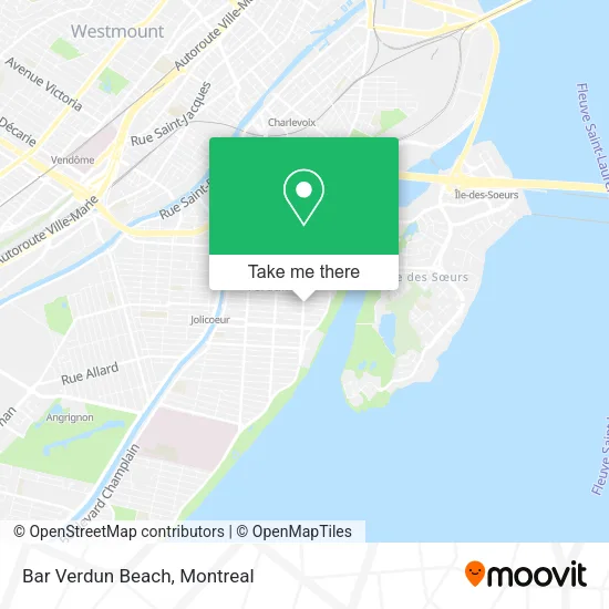 Bar Verdun Beach map