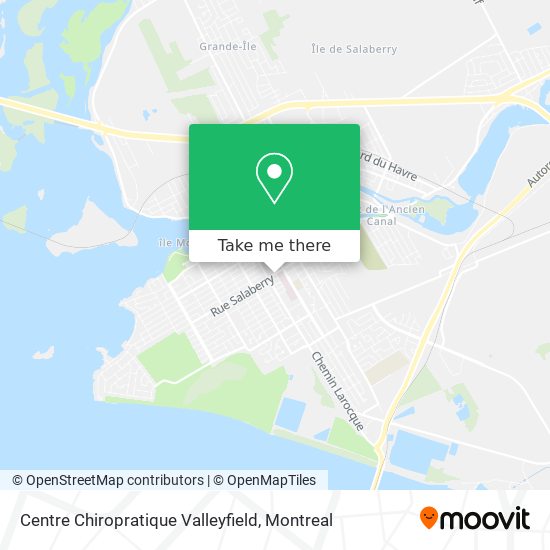 Centre Chiropratique Valleyfield map