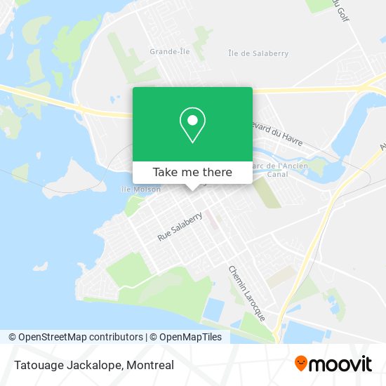 Tatouage Jackalope map