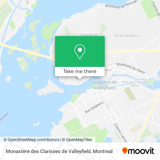 Monastère des Clarisses de Valleyfield map