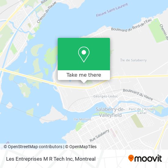 Les Entreprises M R Tech Inc map