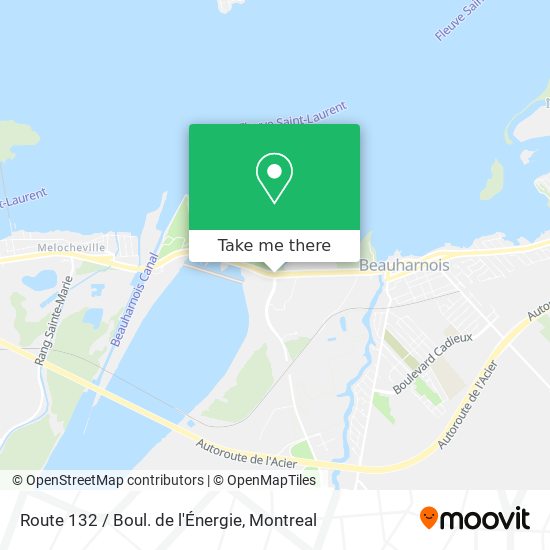 Route 132 / Boul. de l'Énergie map