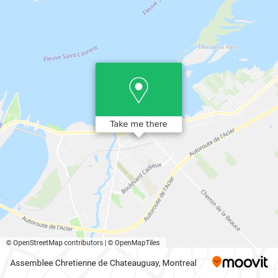 Assemblee Chretienne de Chateauguay map