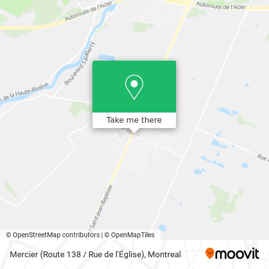 Mercier (Route 138 / Rue de l'Église) map