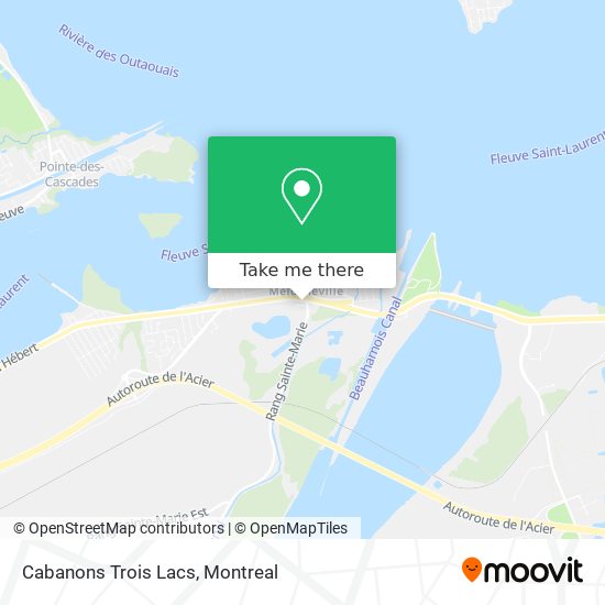 Cabanons Trois Lacs map