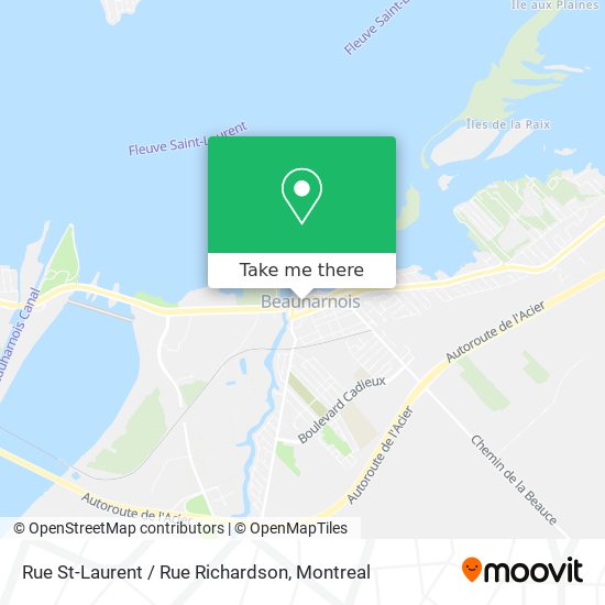 Rue St-Laurent / Rue Richardson map
