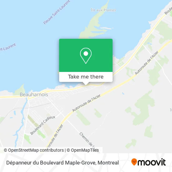 Dépanneur du Boulevard Maple-Grove map