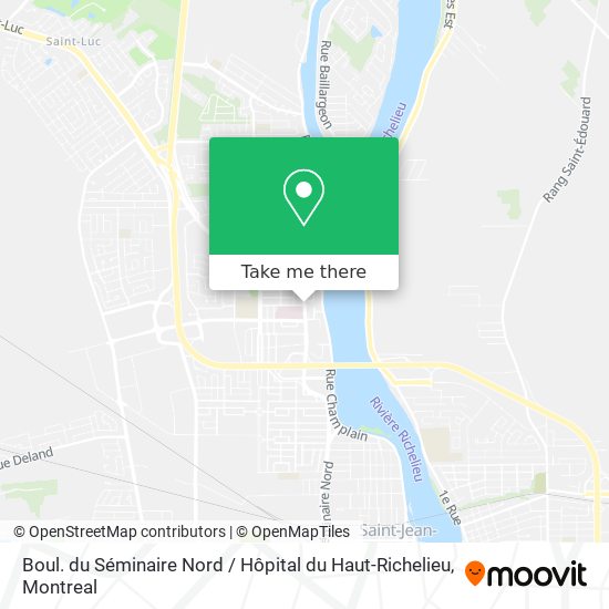 Boul. du Séminaire Nord / Hôpital du Haut-Richelieu map