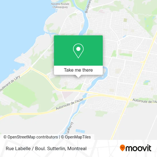Rue Labelle / Boul. Sutterlin map