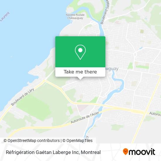 Réfrigération Gaétan Laberge Inc map