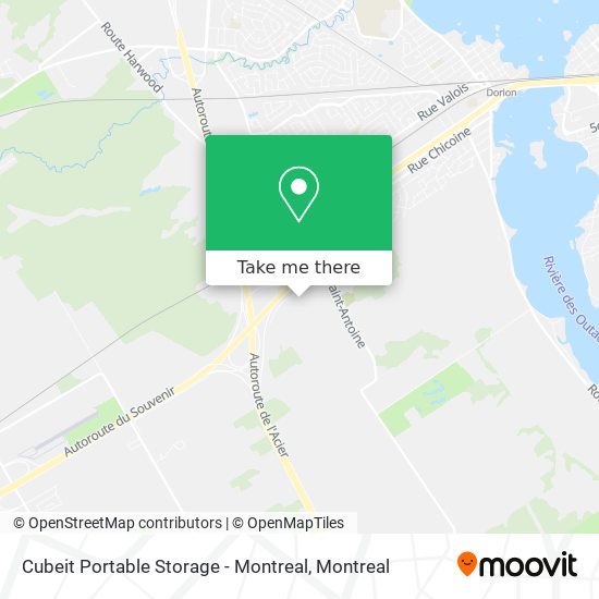 Cubeit Portable Storage - Montreal map