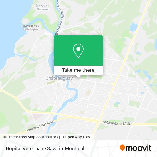 Hopital Veterinaire Savaria map